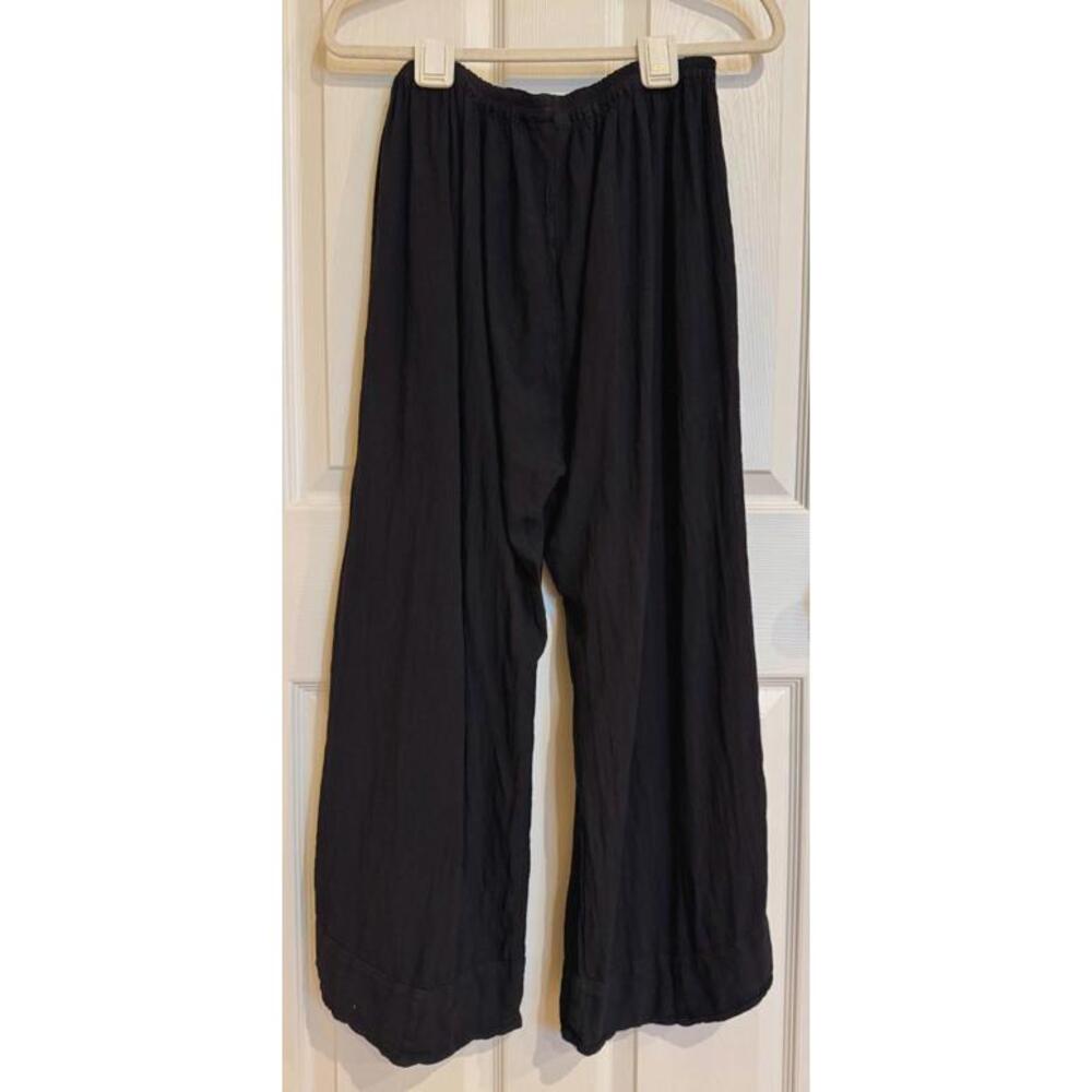 Oh My Gauze Full Pant 100% Comfortable Cotton Lagenlook Button Accents - Picture 4 of 4
